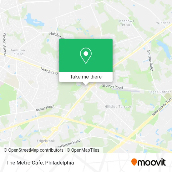 The Metro Cafe map