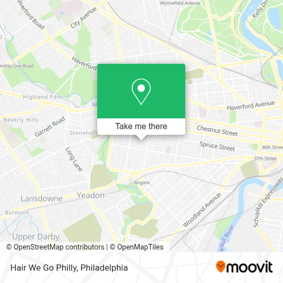 Hair We Go Philly map
