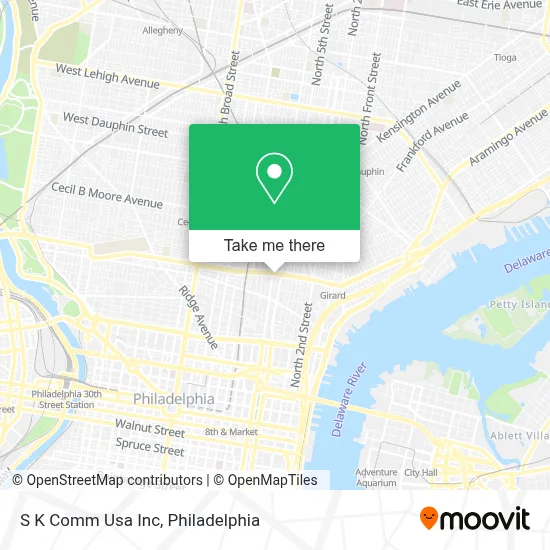 S K Comm Usa Inc map