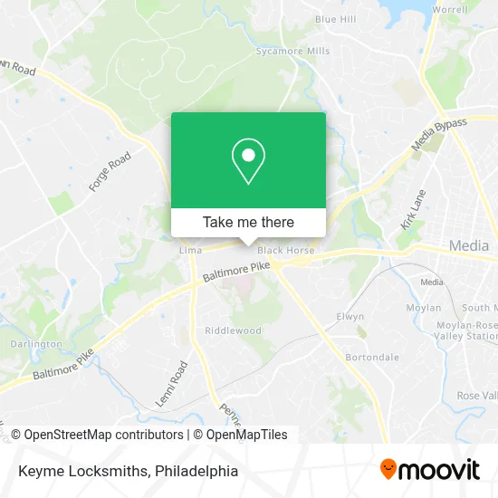 Keyme Locksmiths map