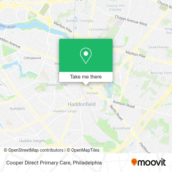 Cooper Direct Primary Care map