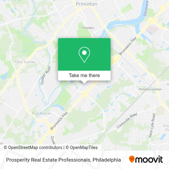 Prosperity Real Estate Professionals map