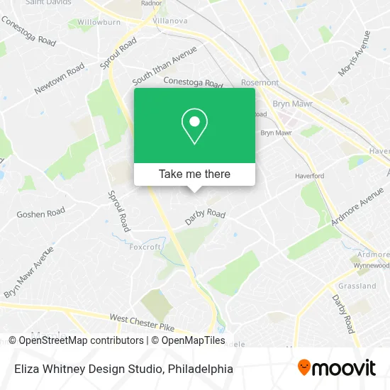 Eliza Whitney Design Studio map