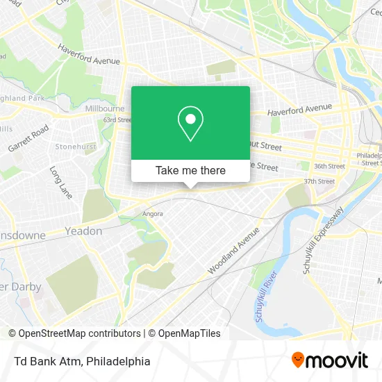 Td Bank Atm map