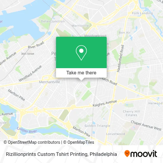 Rizillionprints Custom Tshirt Printing map