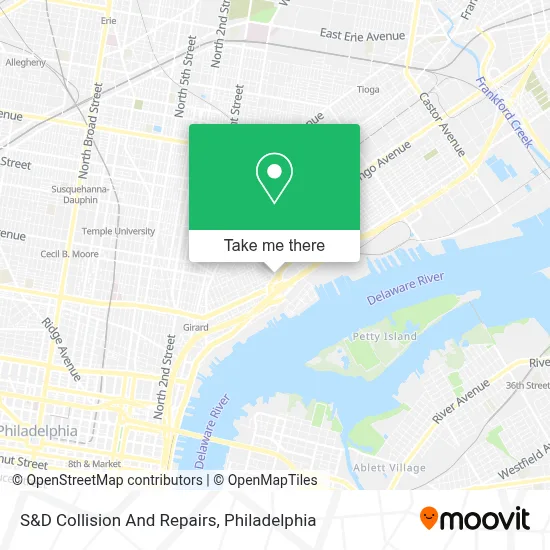 S&D Collision And Repairs map