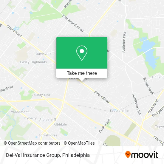 Del-Val Insurance Group map