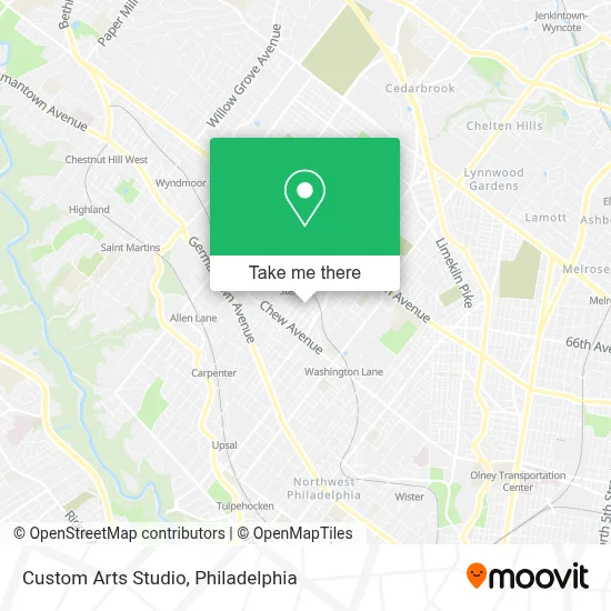 Custom Arts Studio map