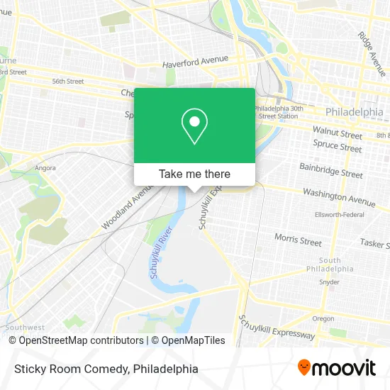 Sticky Room Comedy map