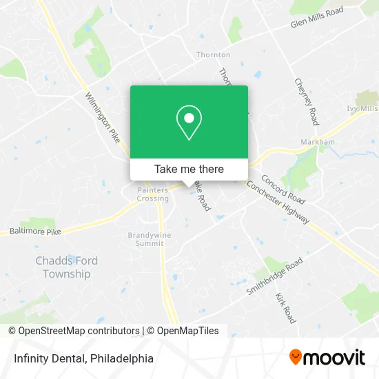 Infinity Dental map