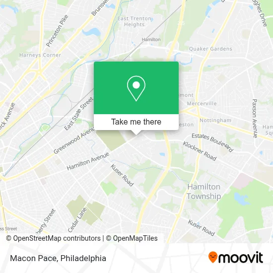 Macon Pace map