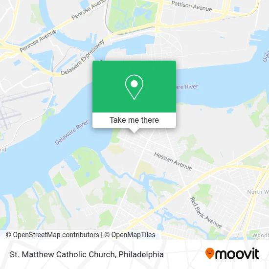 St. Matthew Catholic Church map