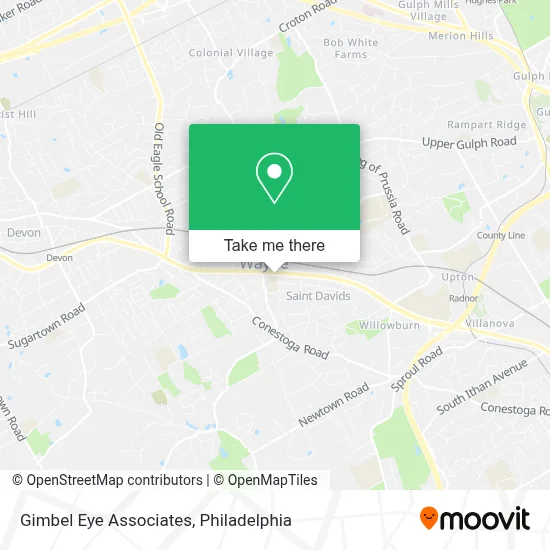 Gimbel Eye Associates map