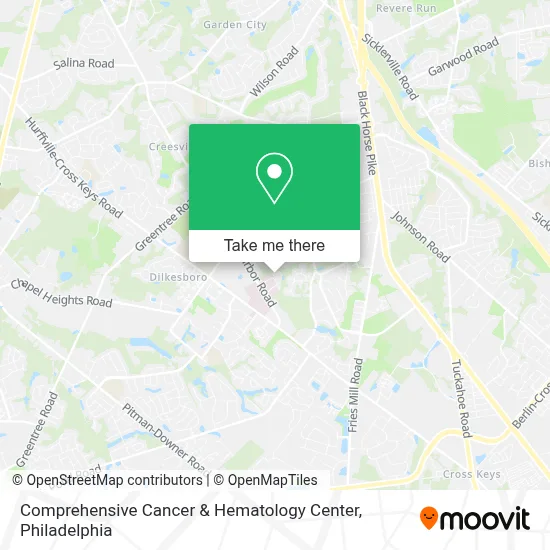 Comprehensive Cancer & Hematology  Center map