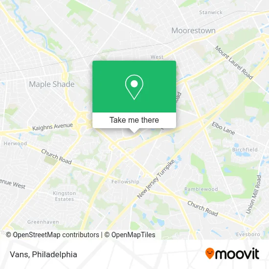 Vans map
