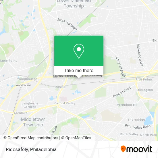 Ridesafely map