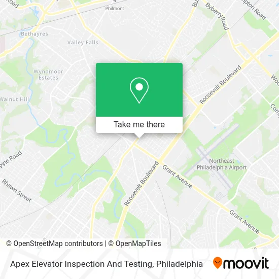 Apex Elevator Inspection And Testing map