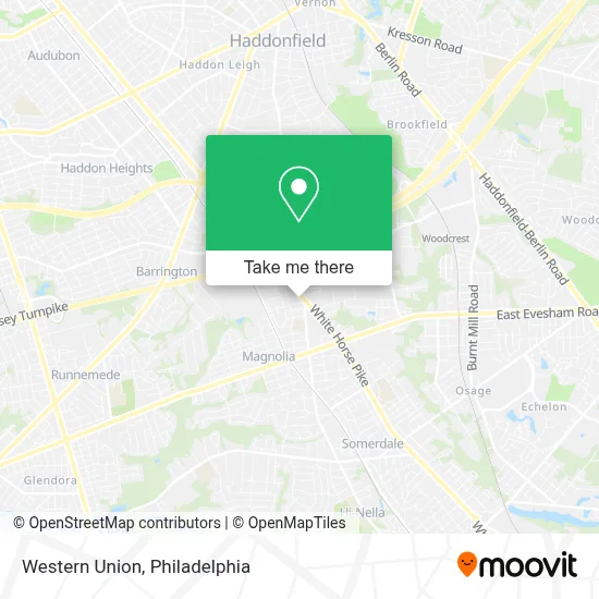 Western Union map