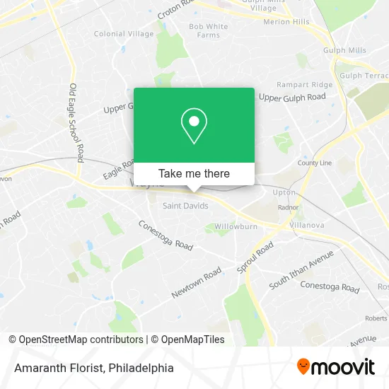 Amaranth Florist map