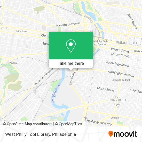 West Philly Tool Library map
