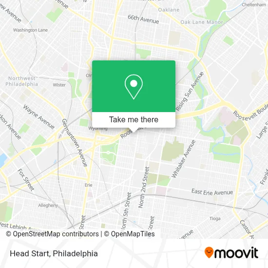 Head Start map