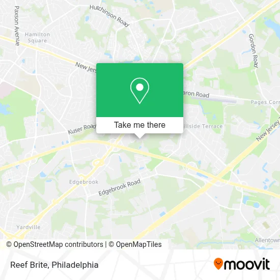 Reef Brite map
