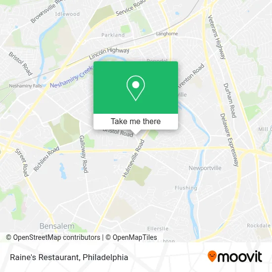 Raine's Restaurant map