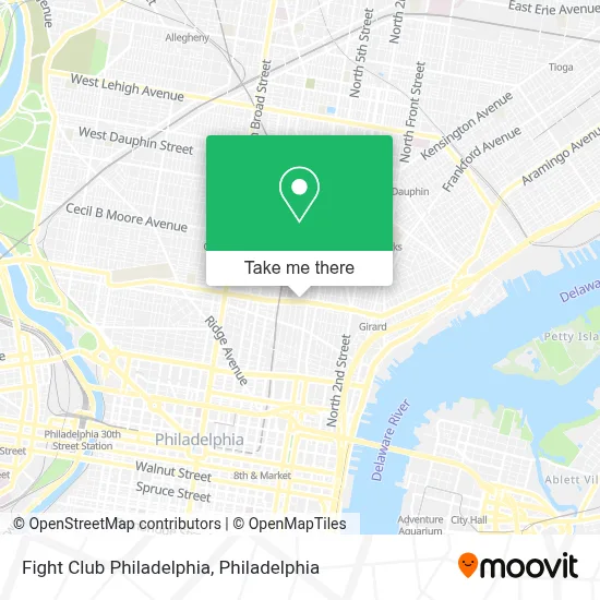 Fight Club Philadelphia map