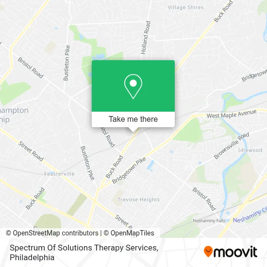 Spectrum Of Solutions Therapy Services map