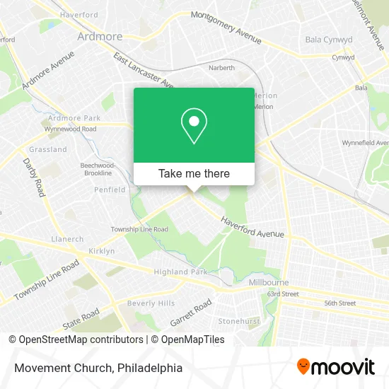 Movement Church map