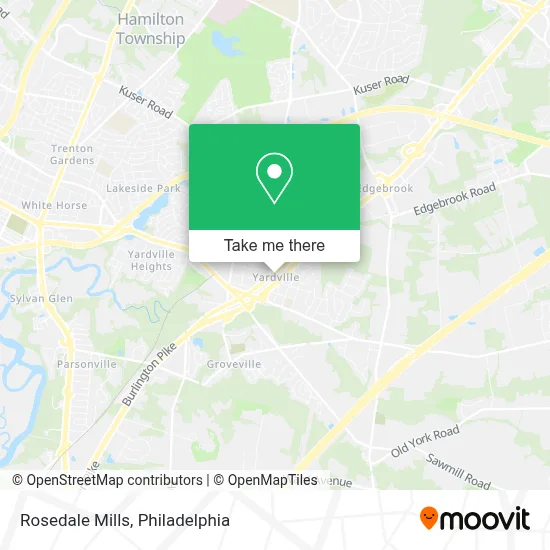 Rosedale Mills map