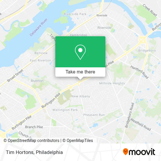 Tim Hortons map