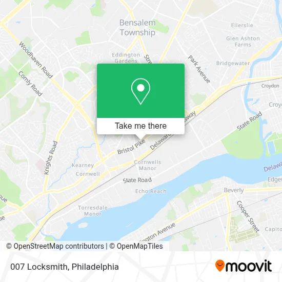 007 Locksmith map