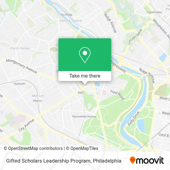 Gifted Scholars Leadership Program map