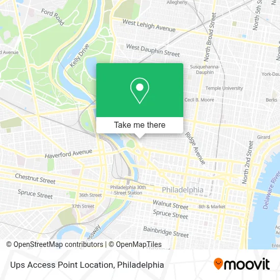 Ups Access Point Location map