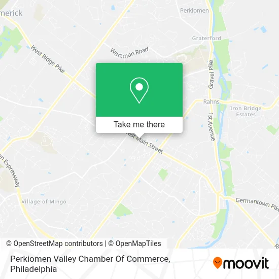 Perkiomen Valley Chamber Of Commerce map