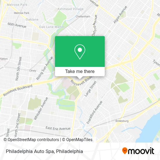 Philadelphia Auto Spa map