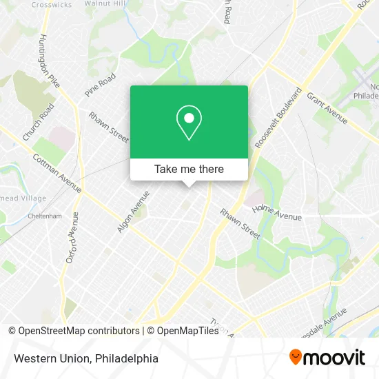 Western Union map