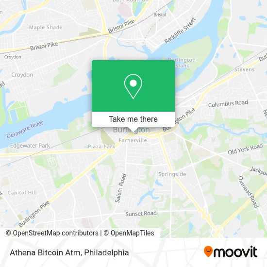 Athena Bitcoin Atm map