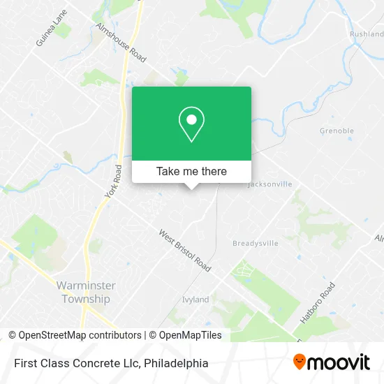 First Class Concrete Llc map
