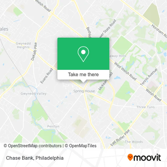 Chase Bank map