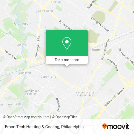 Emco Tech Heating & Cooling map