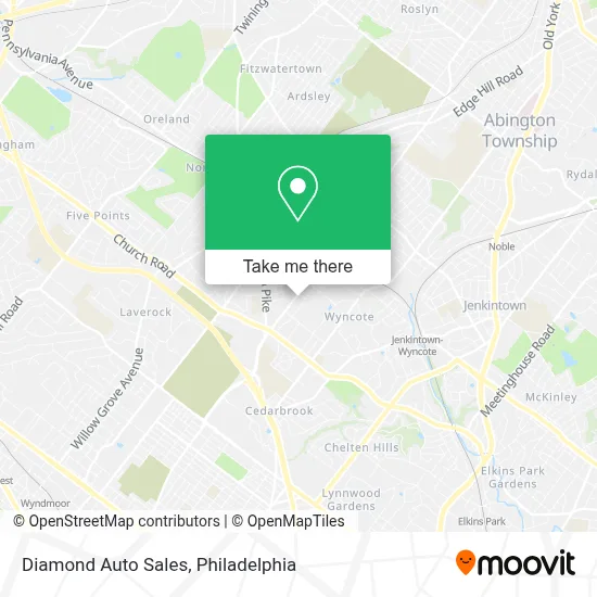 Diamond Auto Sales map