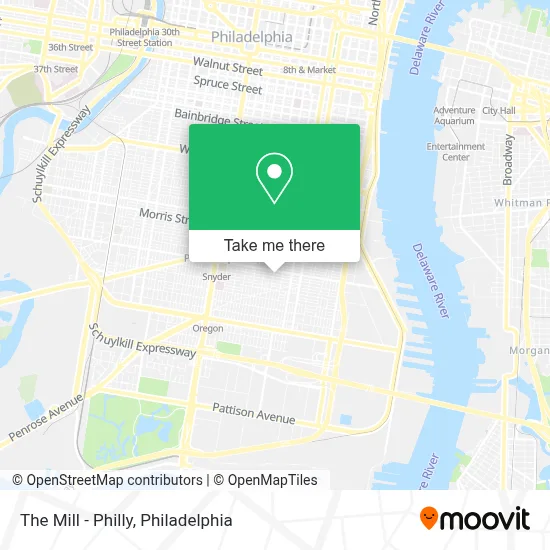 The Mill - Philly map