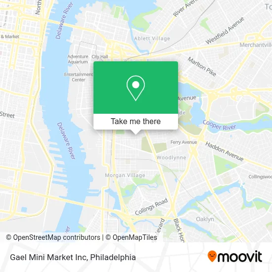 Gael Mini Market Inc map