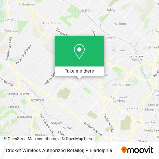 Cricket Wireless Authorized Retailer map