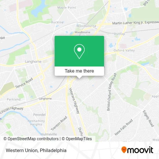 Western Union map