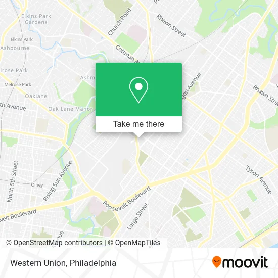 Western Union map