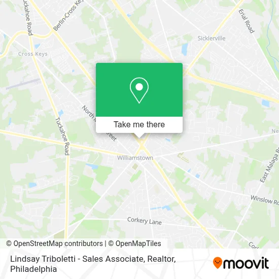 Lindsay Triboletti - Sales Associate, Realtor map