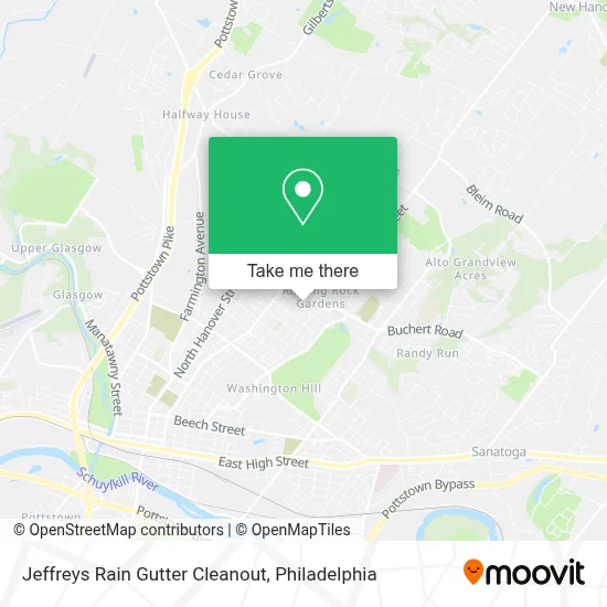 Jeffreys Rain Gutter Cleanout map